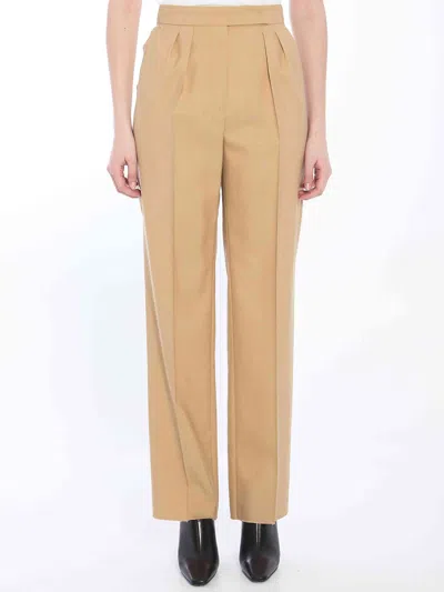 Max Mara Pleated-front Trousers In Neutral