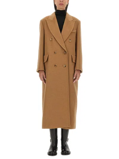 Max Mara Women "mushroom" Coat In Cream
