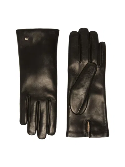 Max Mara Women's Nappa Leather Gloves In Red