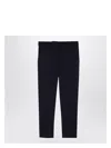 Max Mara Navy Blue Viscose Blend Trousers