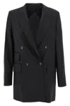 Max Mara Kent Double-breasted Coat In Black