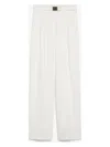 Max Mara Studio Neottia Long Trouser White In White