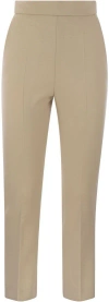 Max Mara Beige Nepeta High-waist Tailored Trousers In Beige