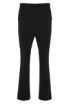 Max Mara High Waist Straight Leg Trousers With Pockets In Black