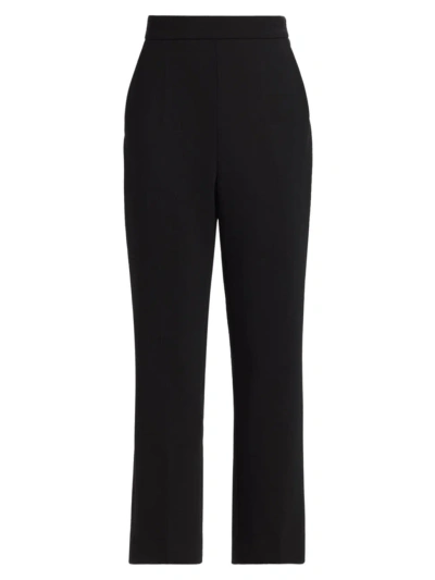 Max Mara Women's Nepeta Stretch Wool-blend Flare Pants In Black