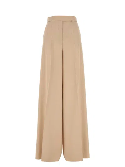 MAX MARA WOMEN'S NINFA LONG TROUSER ALBINO | SIZE IT 44 | 2511131011600002