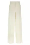 Max Mara Ercole Cady Straight Pants In White