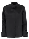 Max Mara Buttoned Long-sleeved Shirt In Black