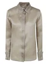 Max Mara Sfilata Nola Silk Shirt In Green