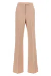 Max Mara Trousers Flared Leg Belt Loops In Pink