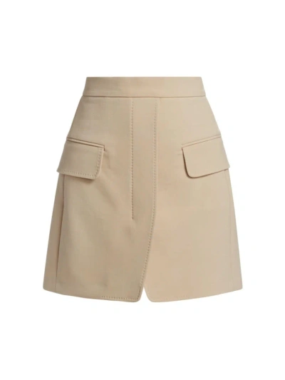 Max Mara Women's Nuoro Wool-blend Miniskirt In Beige