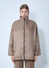 Max Mara Women Nylon Jacket In Brown