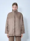 Max Mara Women Nylon Jacket In Brown