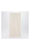 Max Mara White Nylon Midi Skirt Women In White