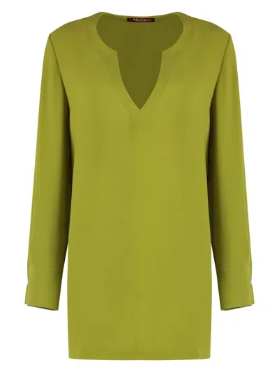 MAX MARA WOMEN'S OBOLI CRÃªPE BLOUSE TOP