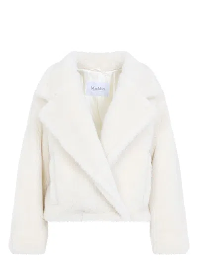 MAX MARA WOMEN'S OGGERI TEDDY SHORT BIKER JACKET