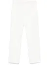 Max Mara Women Okra Trousers In White