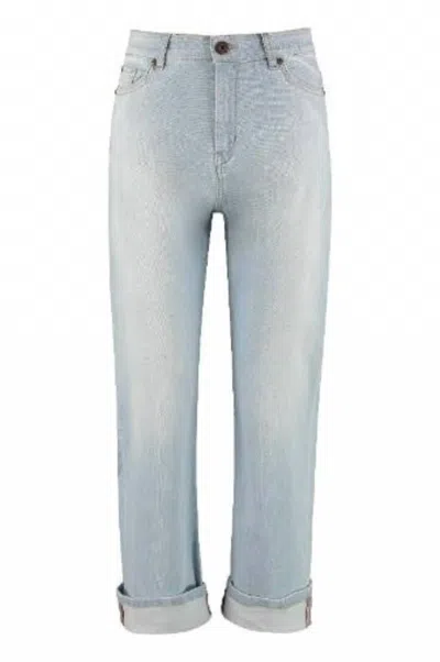 Max Mara Women's Olea Tailored Denim Jeans In Light Indigo In Blue
