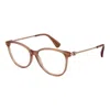 Max Mara Brown Women Optical Frames In Brown