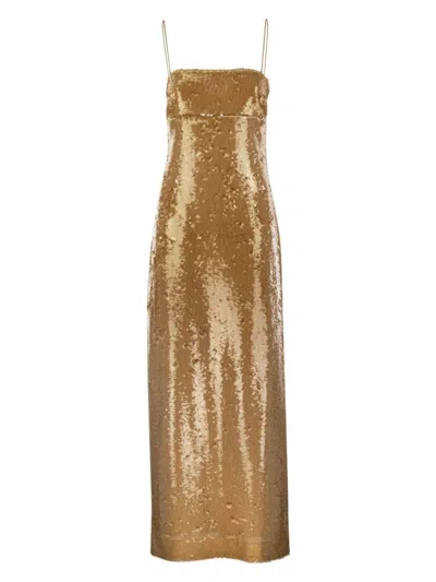 MAX MARA WOMEN'S ORANGE - SEQUINED SHEATH DRESS