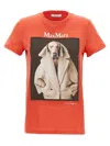 Max Mara Valido Graphic-print Cotton T-shirt In Orange