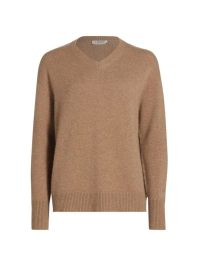 Max Mara Women's Orion Cashmere V-neck Sweater In Camel