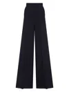 Max Mara Mid-rise Wide Leg Trousers In Blue