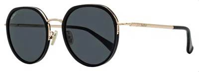 Max Mara Women's Oval Alt Fit Sunglasses Mm0109-k 01a Black/gold 54mm In Multi