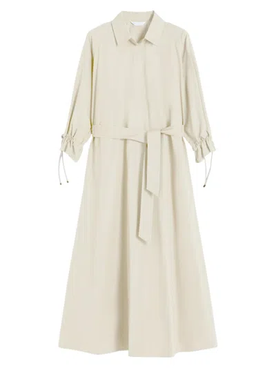Max Mara Women's Oversized Cotton Poplin Dress In Neutral