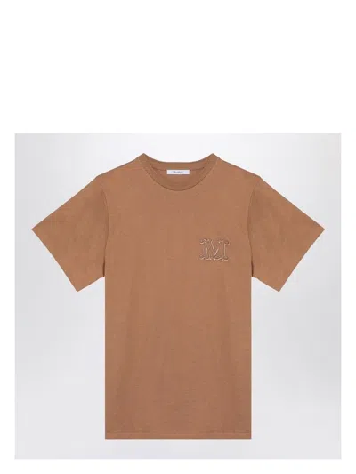 MAX MARA WOMEN'S OVERSIZED COTTON T-SHIRT WITH LOGO EMBROIDERY