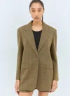 Max Mara Atlanta Houndstooth Wool-blend Blazer
