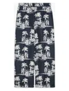 Max Mara Studio Paglie Long Trouser Navy In Navy