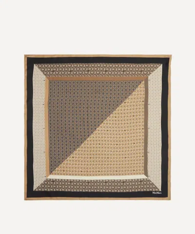 Max Mara Women's Paisley Monogram Silk Stole In Red