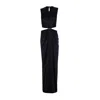 Max Mara Women Panaro Silk Satin Dress In Hourglass In Black