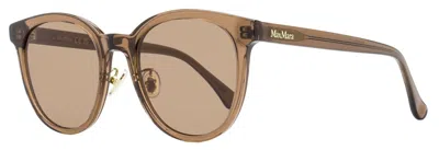 Max Mara Women's Pantos Alt Fit Sunglasses Mm0106-k 45e Transparent Brown 54mm In Multi