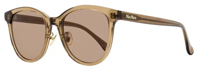 Max Mara Women's Pantos Alt Fit Sunglasses Mm0107-k 45e Transparent Brown 55mm In Multi