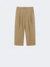 Max Mara Canvas Barrel-leg Jeans In Brown