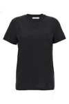 Max Mara Papaia Logo Cotton T-shirt In Black