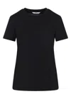 Max Mara Papaia Logo Cotton T-shirt In Black