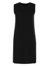 Max Mara Black Viscose Blend Dress In Black