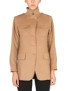 Max Mara "peonies" Jacket In Cream