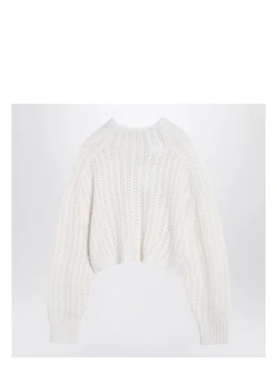MAX MARA WOMEN'S PERFORATED WOOL AND CASHMERE SWEATER