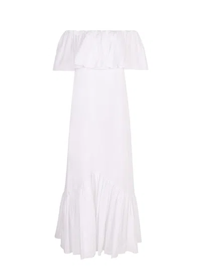 MAX MARA WOMEN'S PETALI POPLIN MAXI DRESS