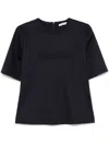 Max Mara Women Midnight Blue Wool Peter T-shirt In Multicolor