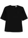 Max Mara 'peter' Wool T-shirt Short Sleeves In Multicolor