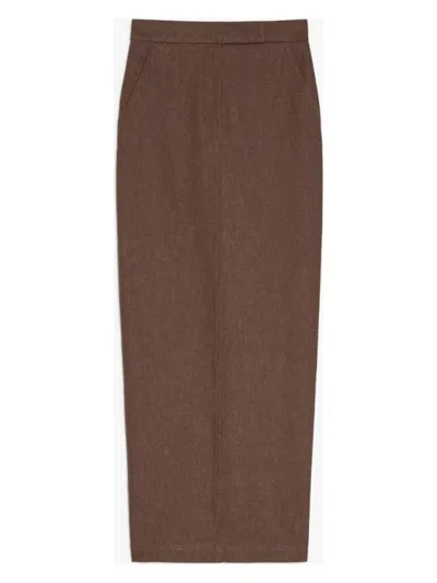 MAX MARA WOMEN'S PIANOSA LONG DENIM SKIRT