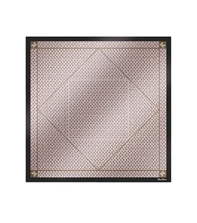 Max Mara Pink Geometric Scarf