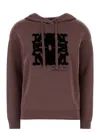 Max Mara Felpa Sfinge In Lana Prugna  Donna