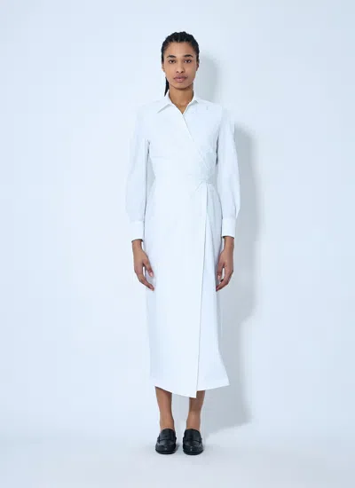 Max Mara Women Poplin Shirt Dress In White