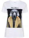 Max Mara Women Printed Cotton T-shirt In Brown